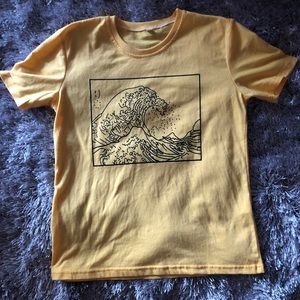Yellow wave shirt